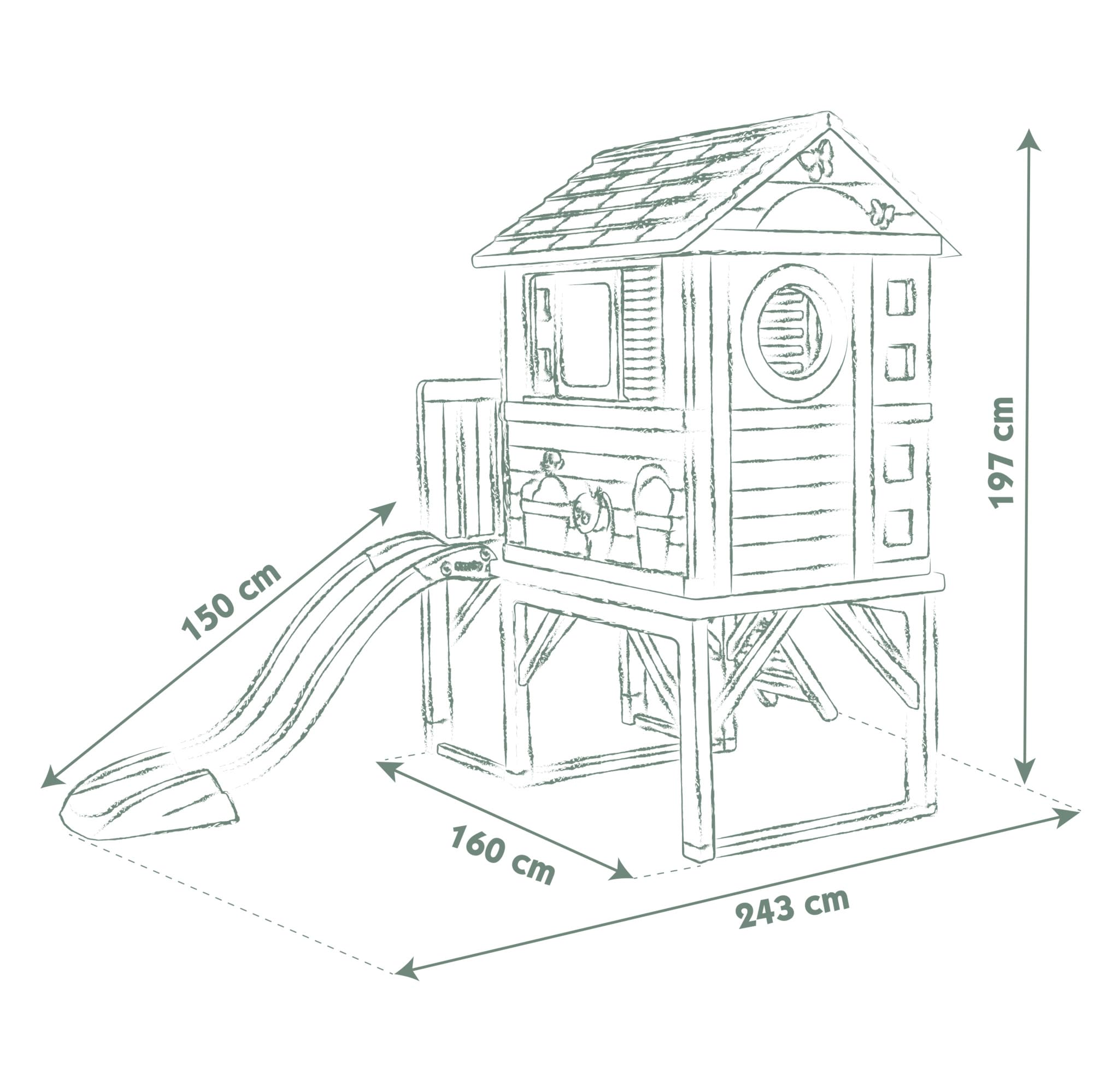 smoby-life-stelzenhaus-mit-rutsche-recycled-spielhaus-ab-2-jahren image 5