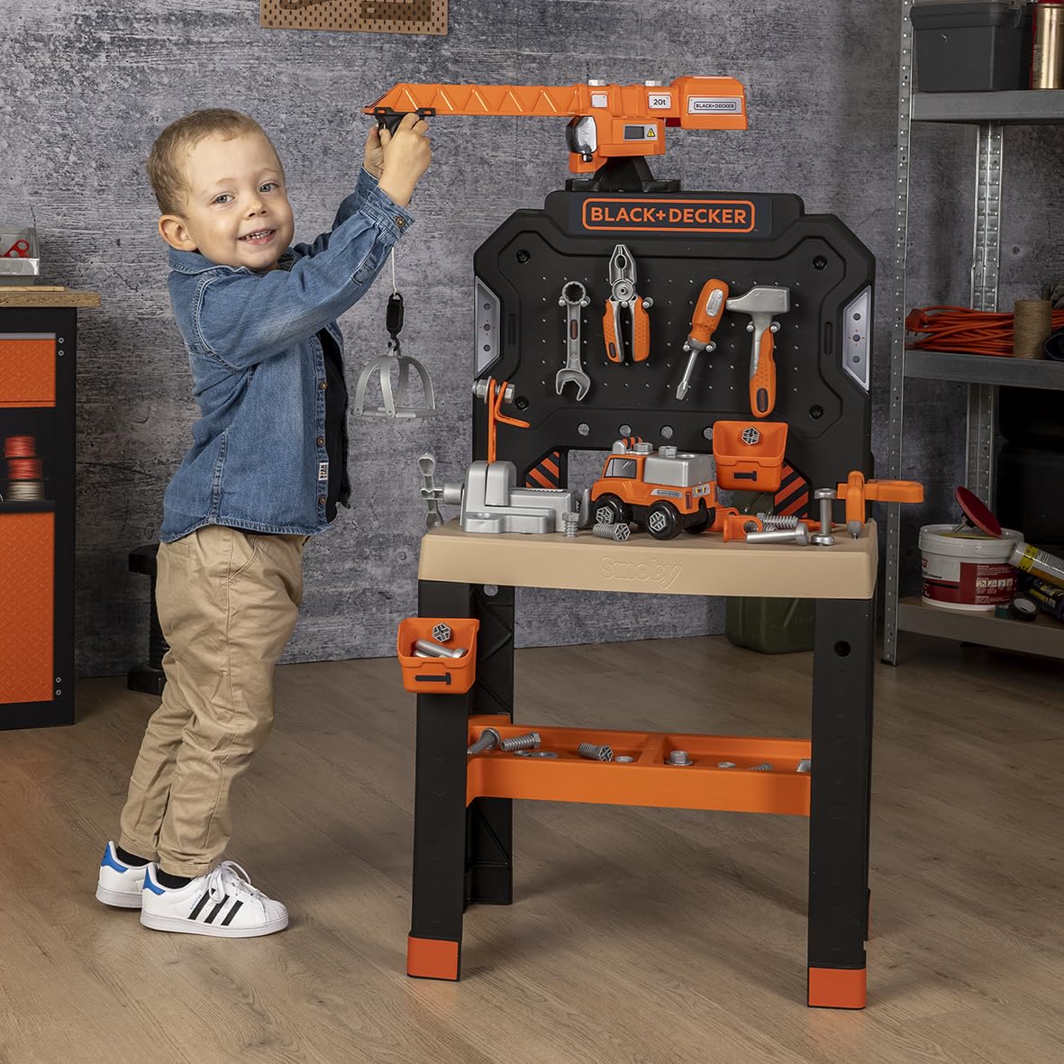 smoby-black-decker-werkbank-mit-kran-87-teile-ab-3-j image 7