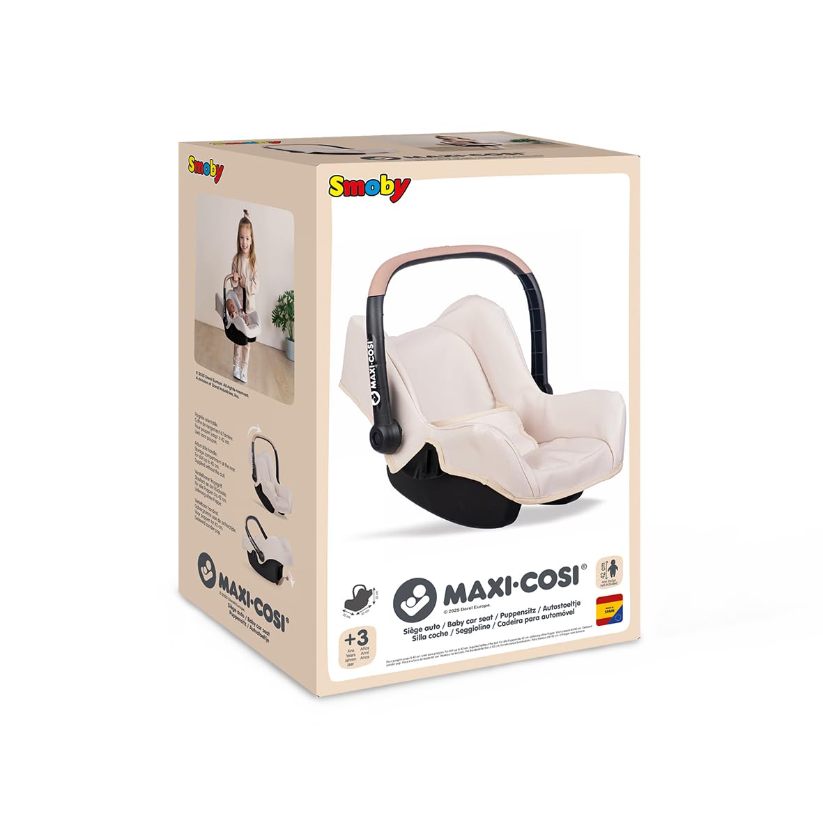smoby-maxi-cosi-puppen-autositz-babyschale-mit-gurt-42cm image 7