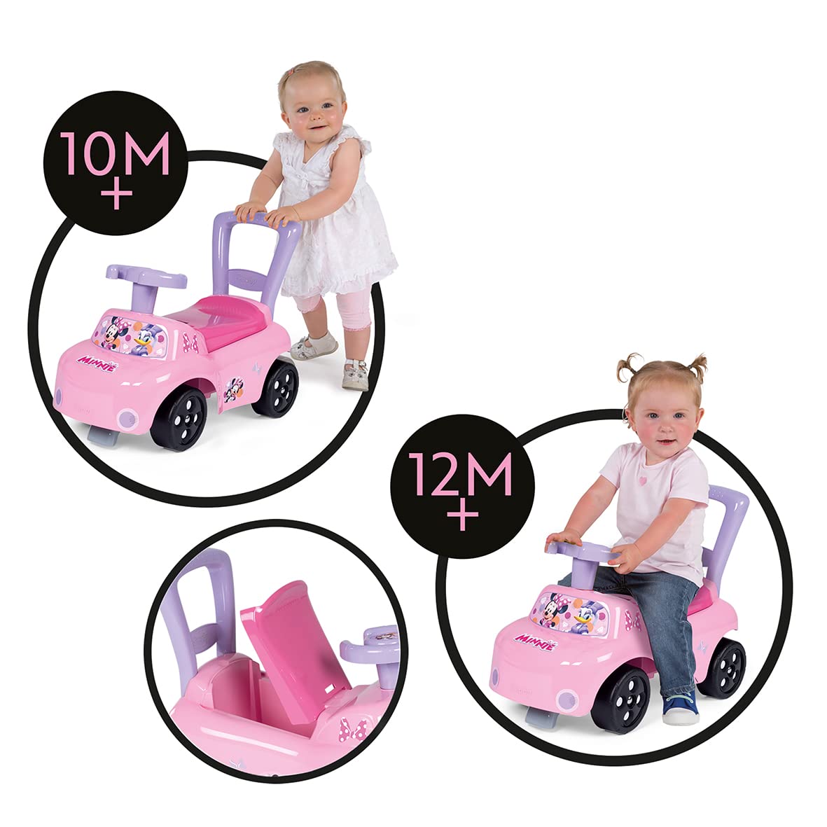 smoby-minnie-mouse-auto-rutscher-mit-staufach-ab-10-monaten image 2