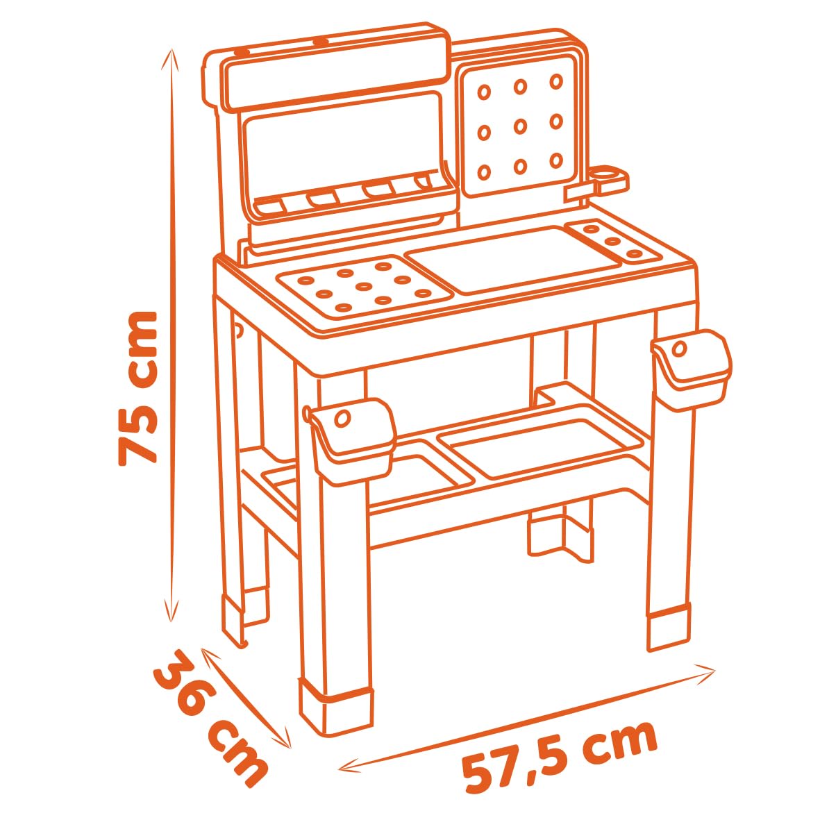 smoby-black-decker-pro-werkbank-79-teilig-mit-akkuschrauber image 4