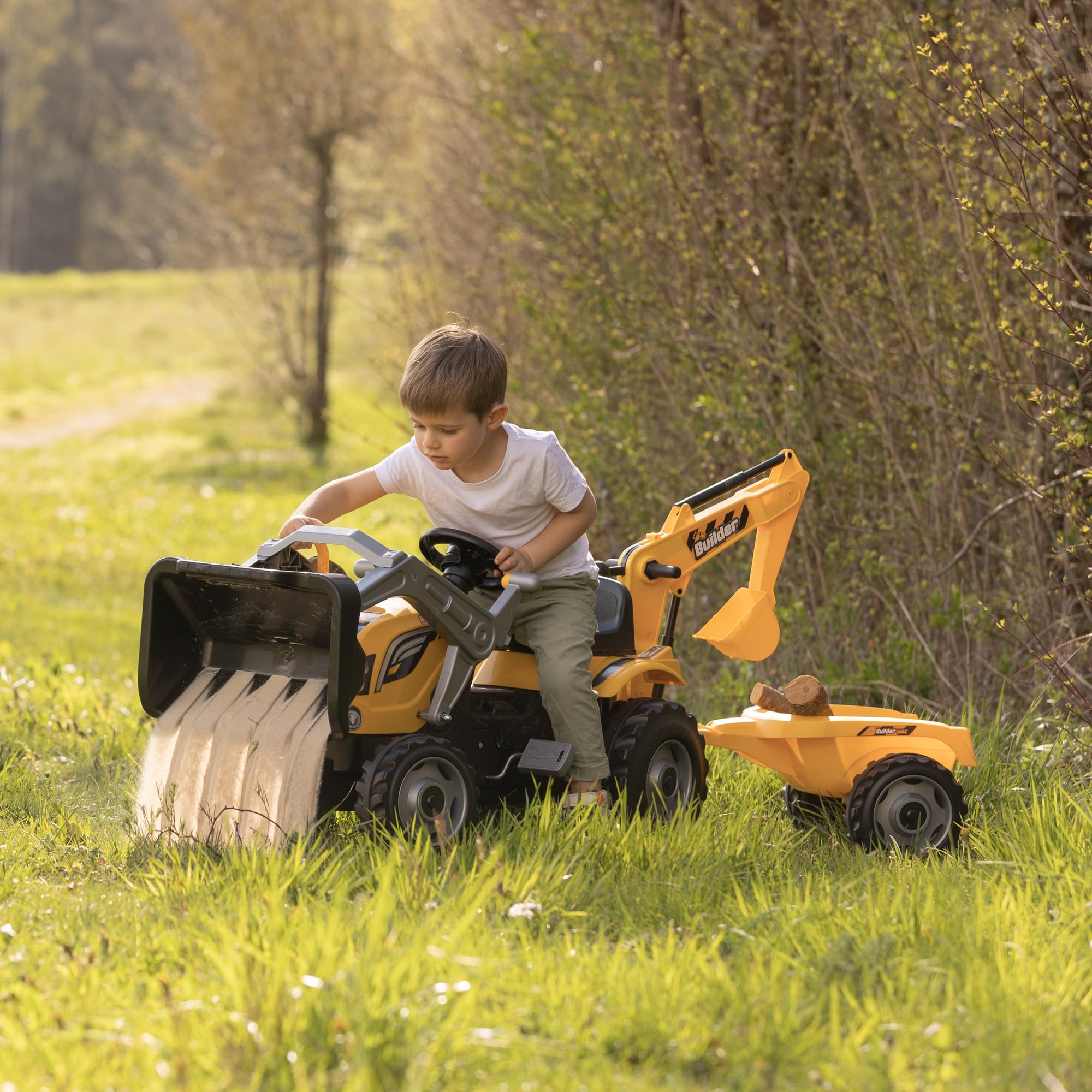smoby-claas-traktor-builder-max-mit-anh-nger-trettraktor image 5