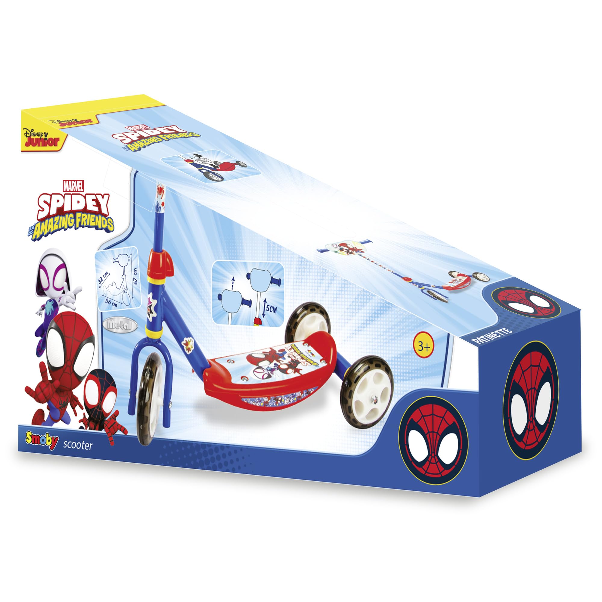smoby-spidey-kinderroller-3-r-der-h-henverstellbar-ab-3-jahren image 4