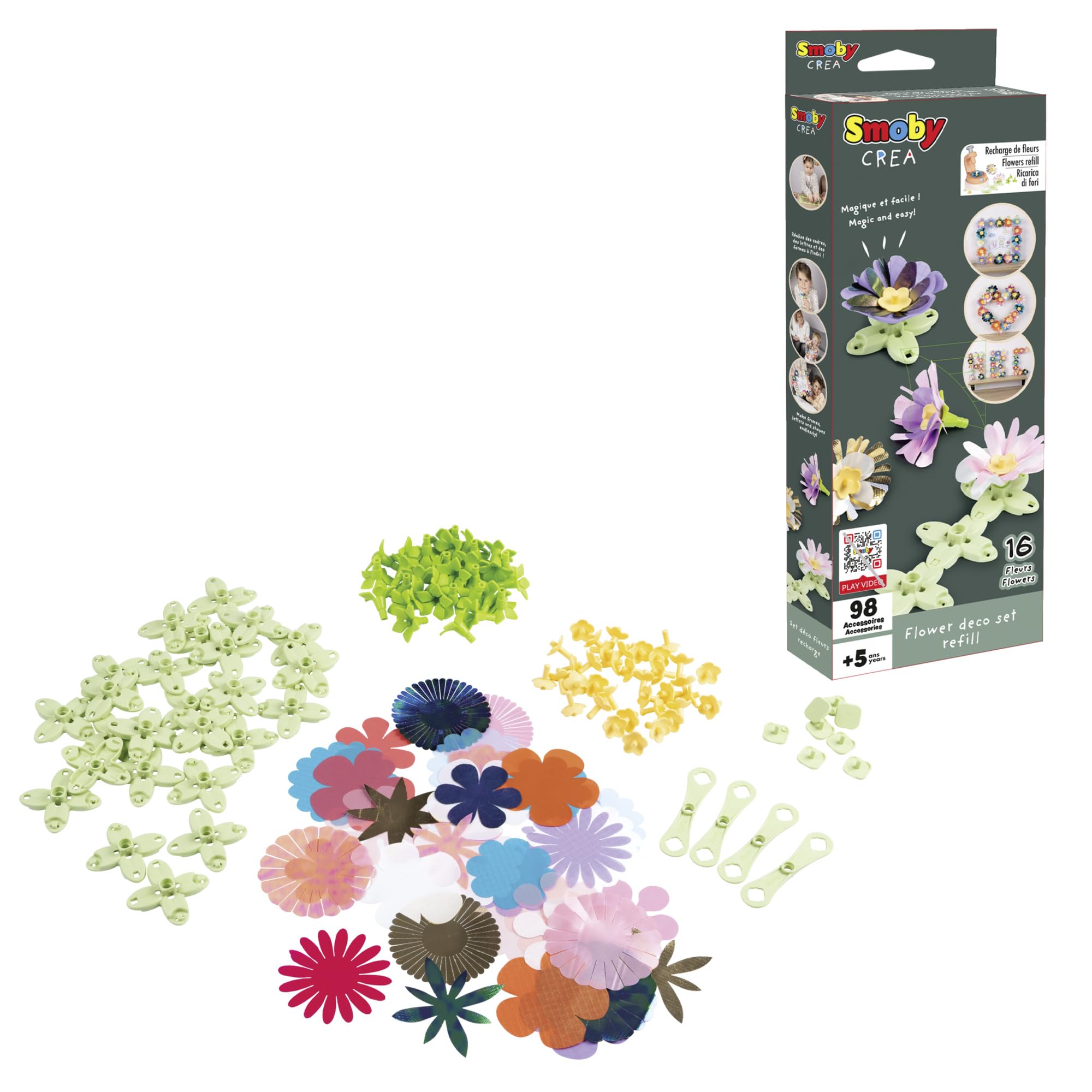 smoby-crea-flower-deko-nachf-llset-98-teile-ab-5-jahren image 1