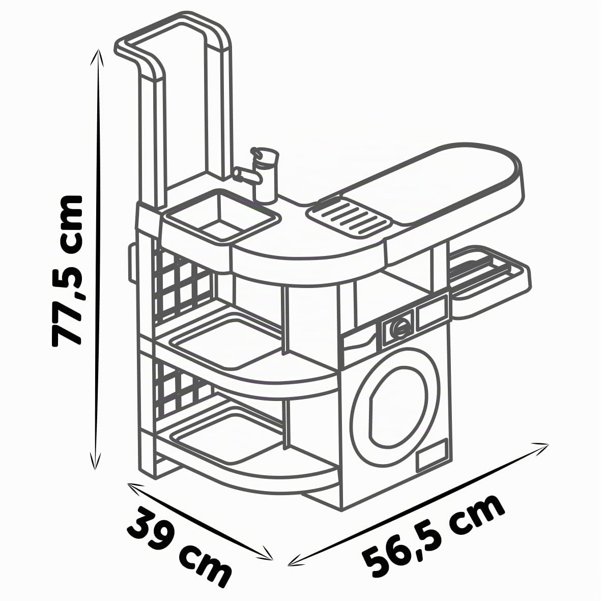 smoby-rowenta-waschk-che-haushaltsspiel-set-mit-staubsauger-ab-3-j image 6