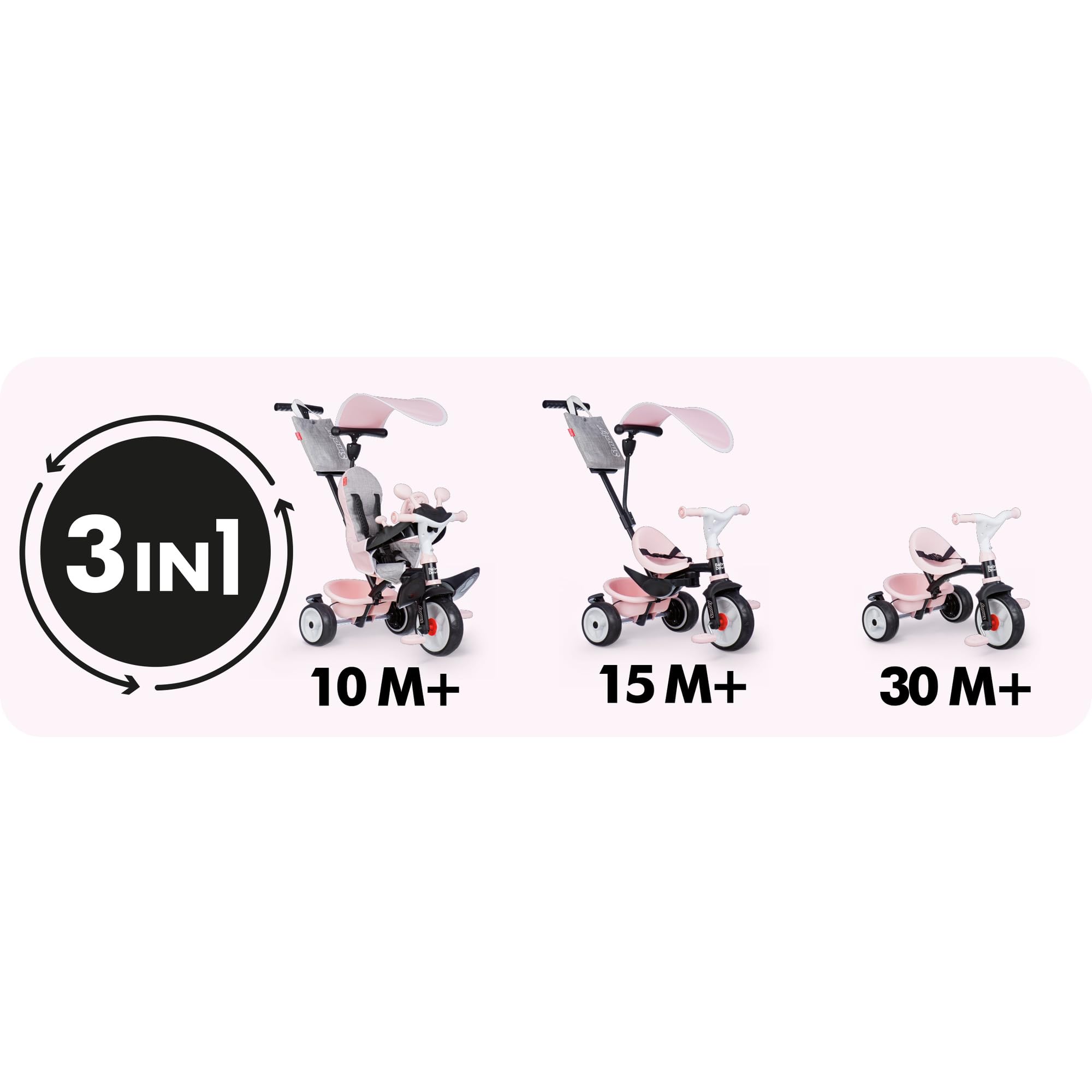 smoby-life-baby-driver-dreirad-ros-3-in-1-ab-10-monaten image 3