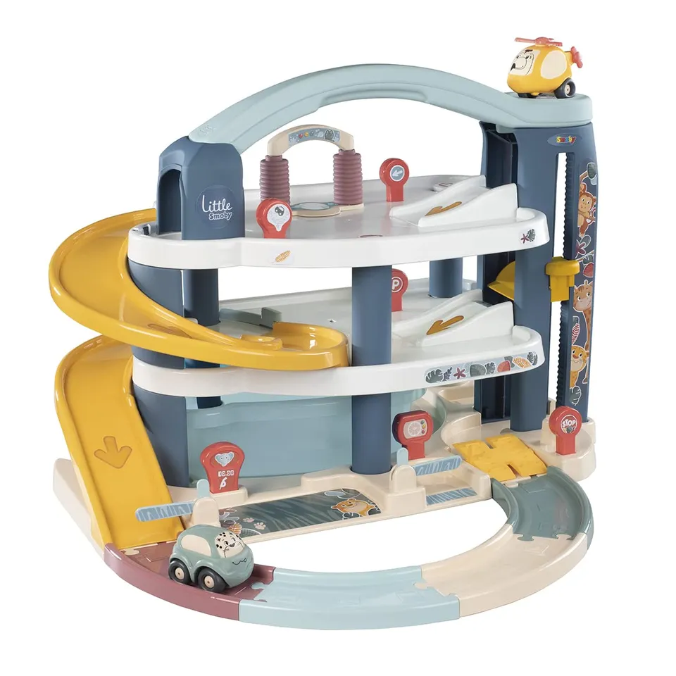 smoby-little-smoby-parkhaus-garage-ab-18-monaten-mit-auto image 1