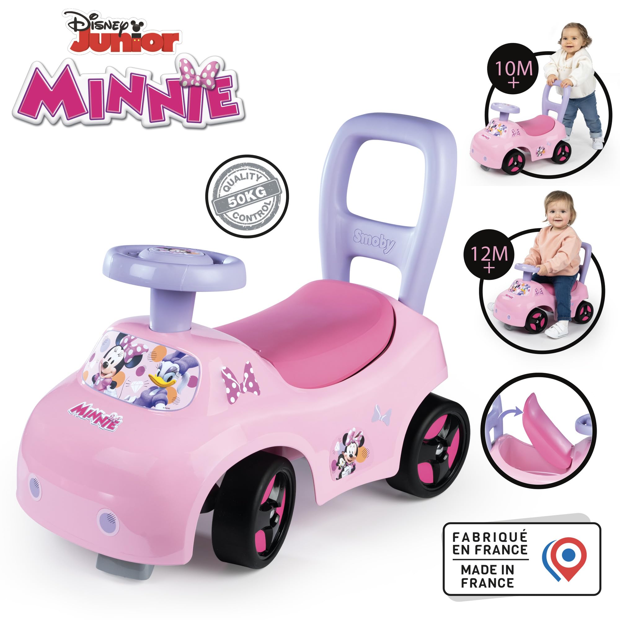 smoby-minnie-maus-rutscher-mit-hupe-und-staufach-ab-10-monaten image 2