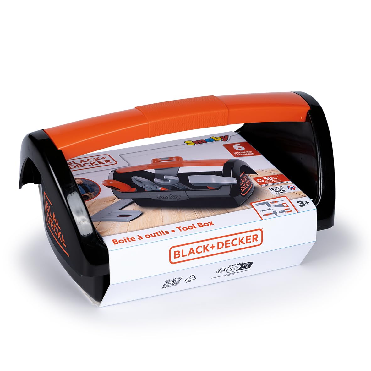 smoby-black-decker-werkzeugkiste-spielzeugkoffer-6-teilig-ab-3-j image 5