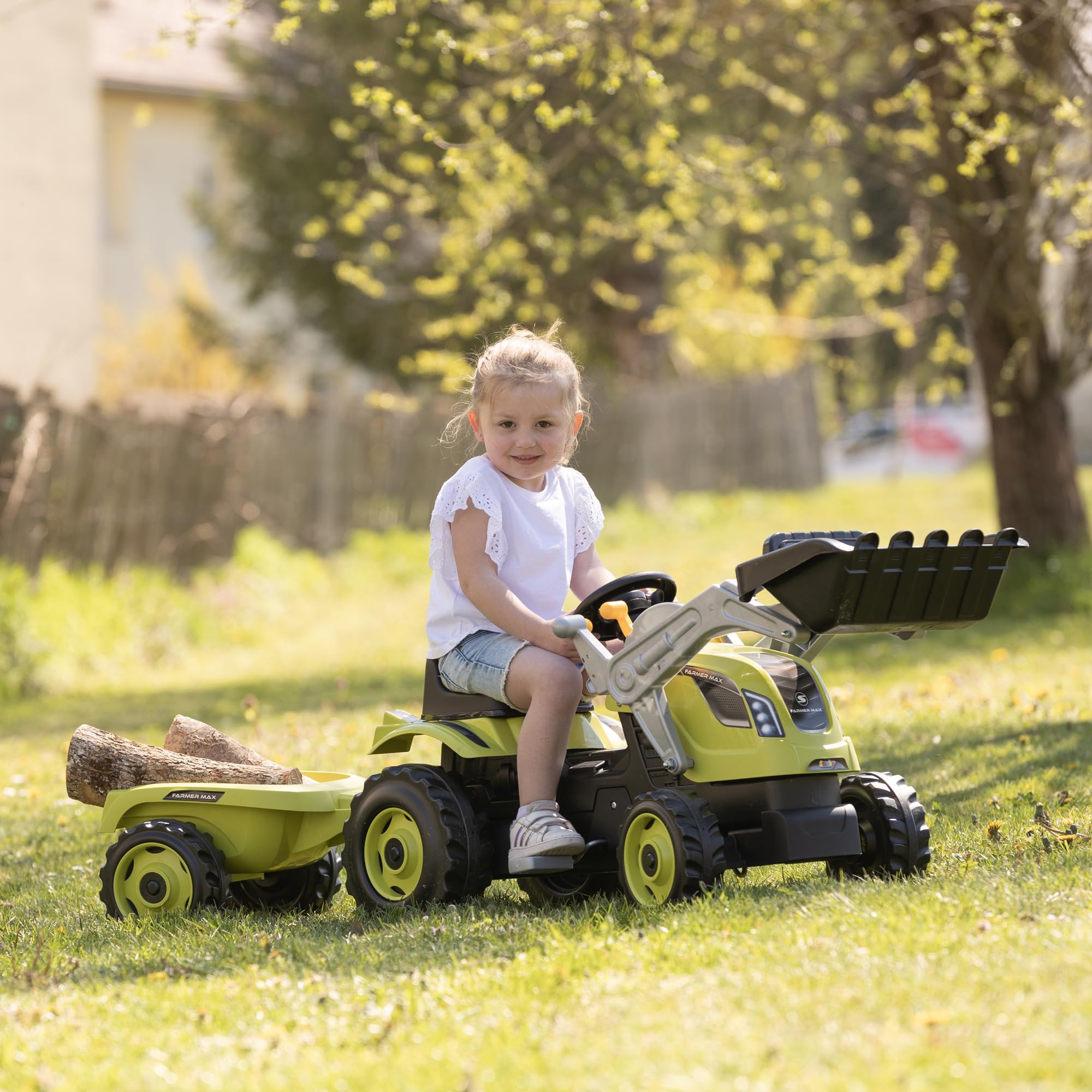 smoby-claas-traktor-farmer-max-trettraktor-anh-nger image 4