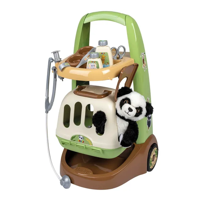 smoby-baby-care-tierarzt-trolley-2-in-1-mit-panda-ab-3-jahren image 1