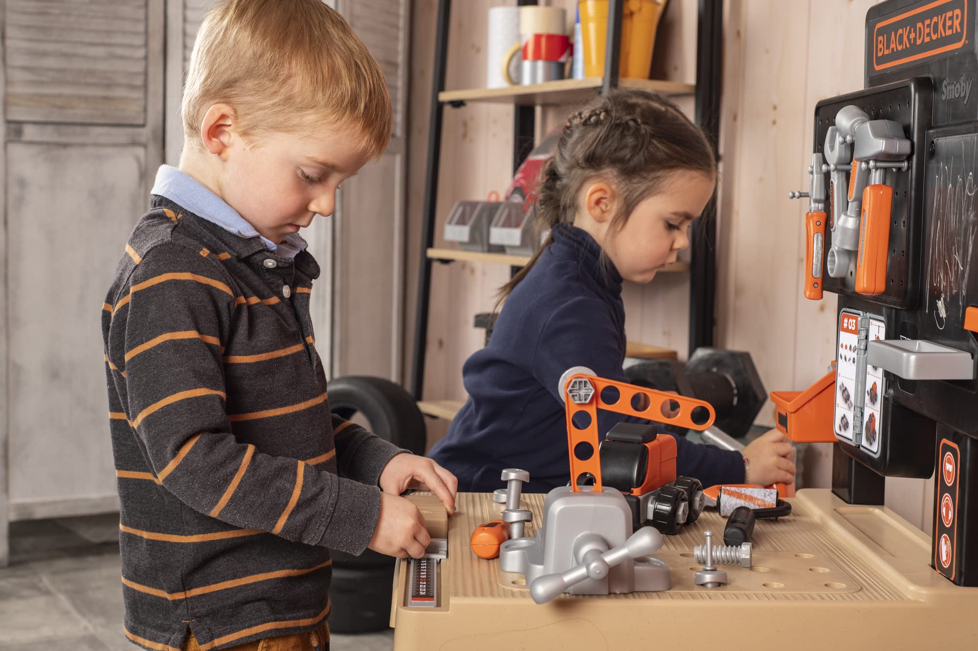 smoby-black-decker-mega-werkbank-center-modern-werkbank-100-teile image 8