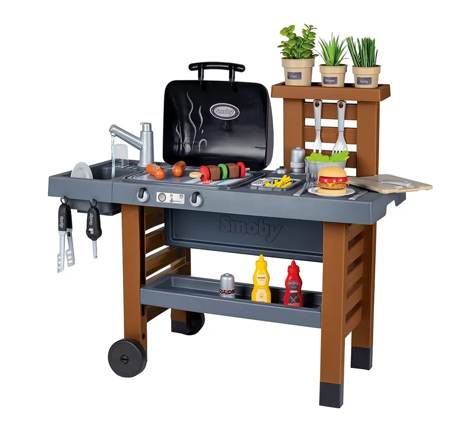 smoby-tefal-gartenspielk-che-outdoor-mit-grill image 1