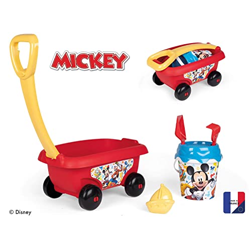 smoby-disney-mickey-mouse-strandwagen-mit-sandset-5-tlg image 6