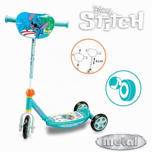 smoby-stitch-3-rad-scooter-kinderroller-verstellbar-ab-3-jahren image 5