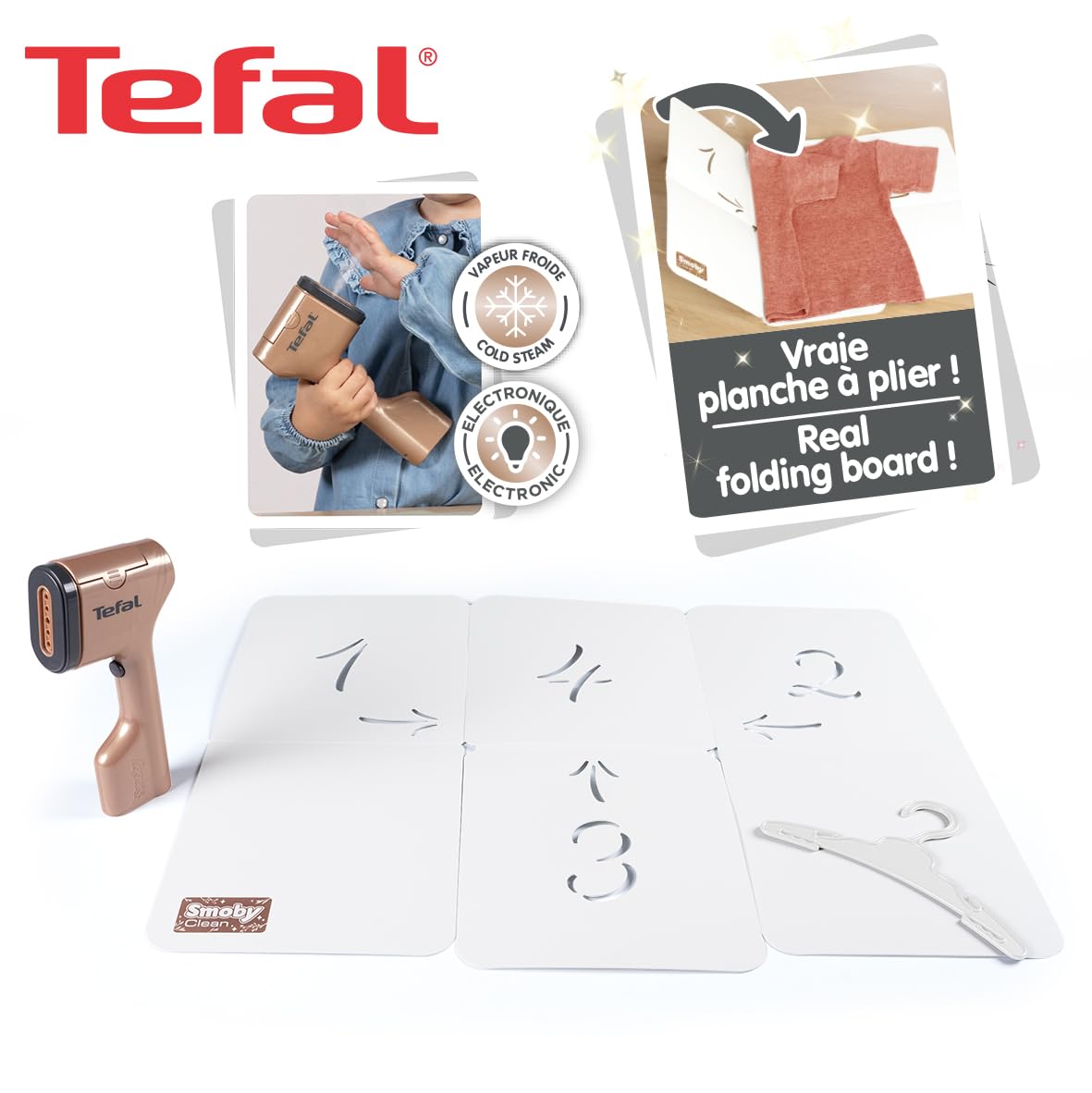 smoby-tefal-steam-fold-set-dampfb-gler-spielset-ab-3-j image 2
