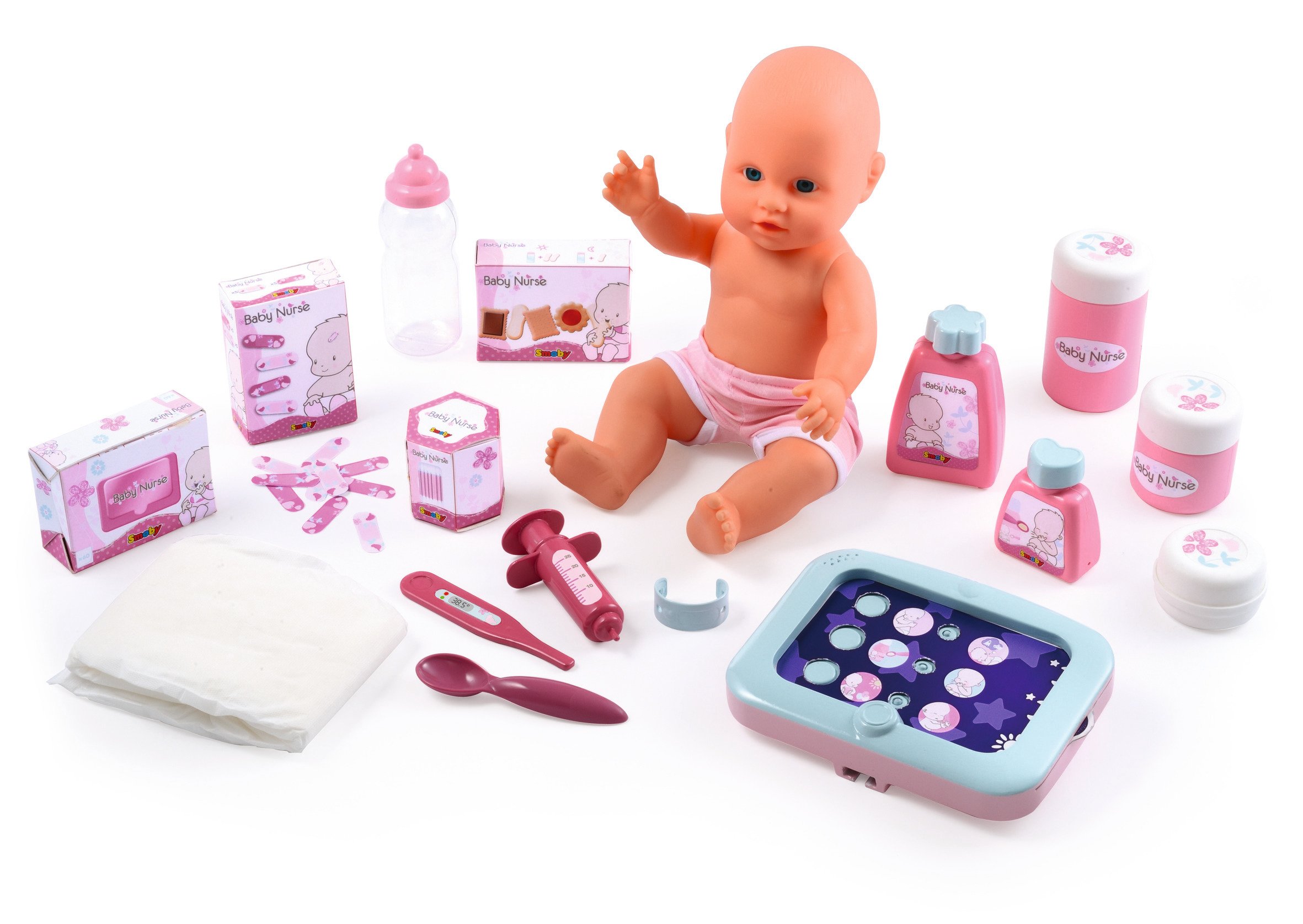 smoby-baby-nurse-puppenpflege-station-elektronisch-mit-puppe image 5