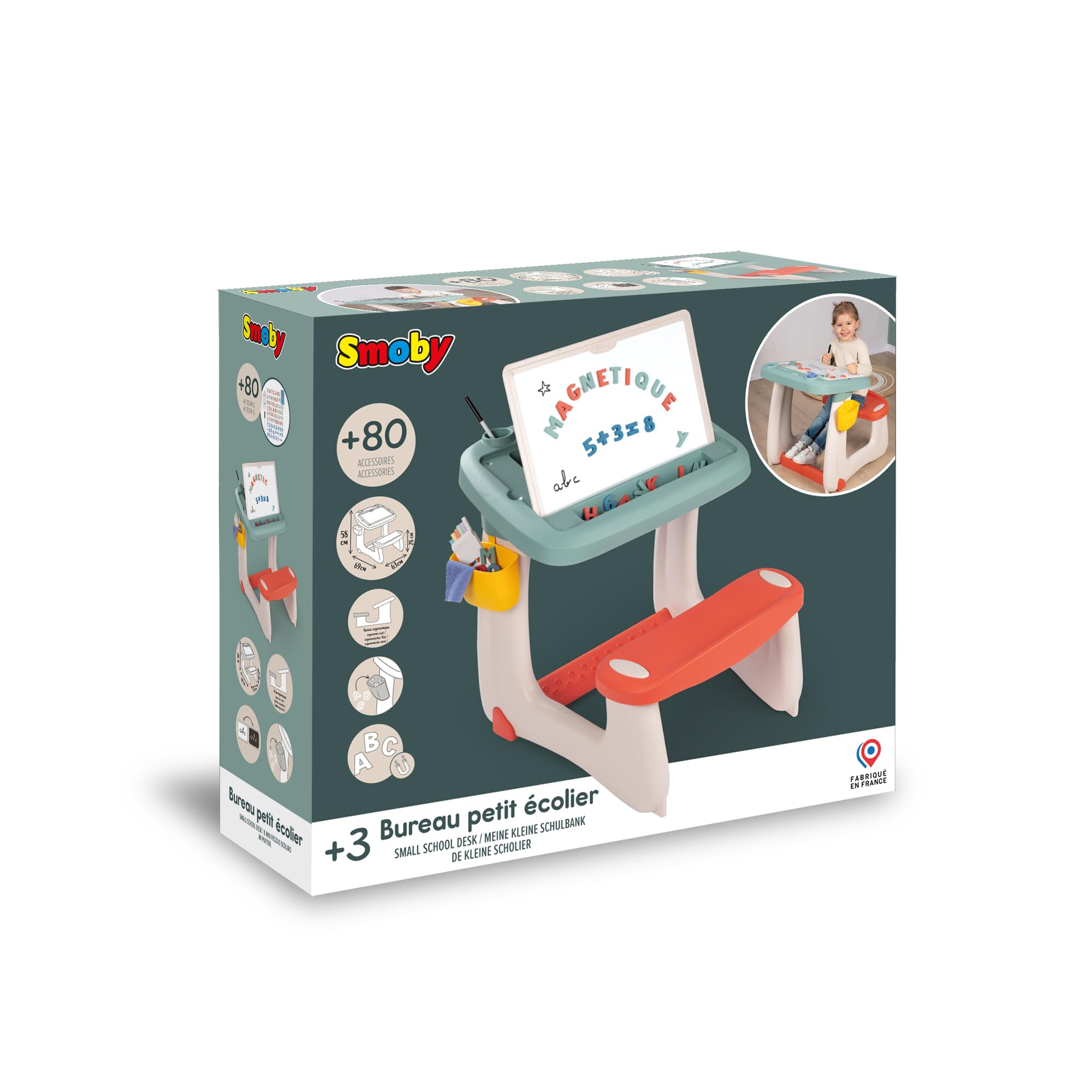 smoby-kinderschreibtisch-doppelseitig-magnetisch-80-teile image 6