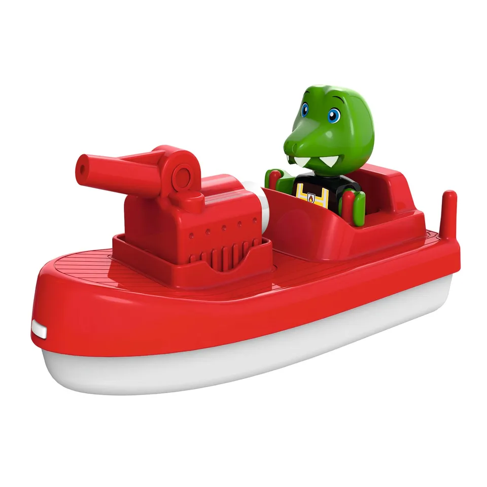 aquaplay-sploshy-fireboat-feuerwehrboot-rot-mit-spritzfunktion image 1