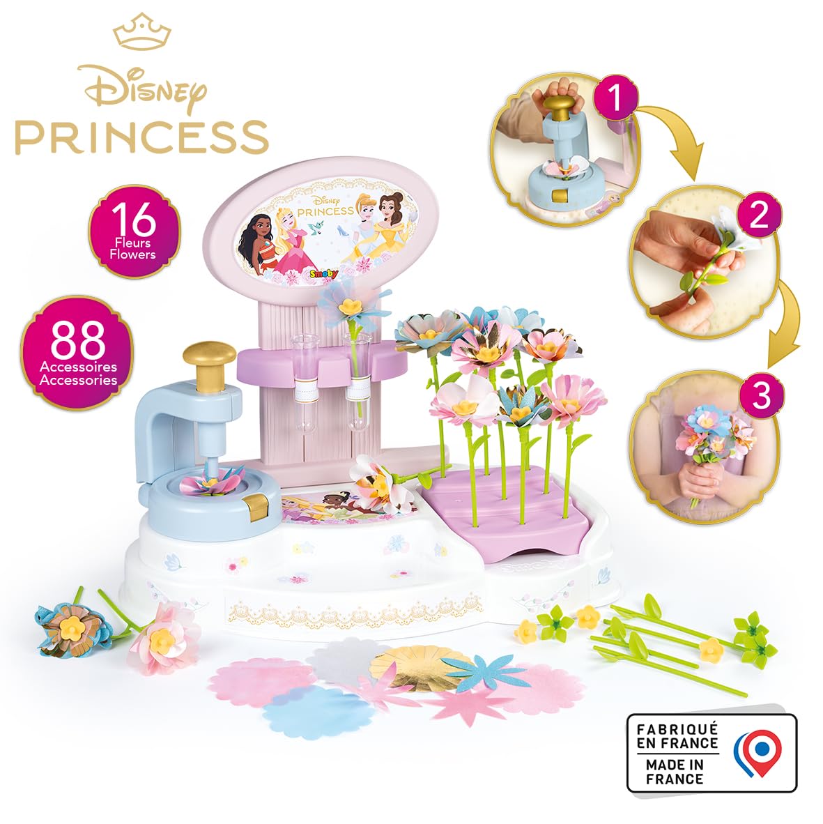 smoby-disney-princess-flower-market-bastelset-88-teile image 2