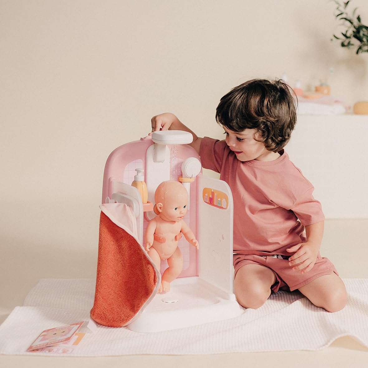 smoby-baby-nurse-puppendusche-puppenbad-rosa-mit-pumpe-ab-3-j image 5