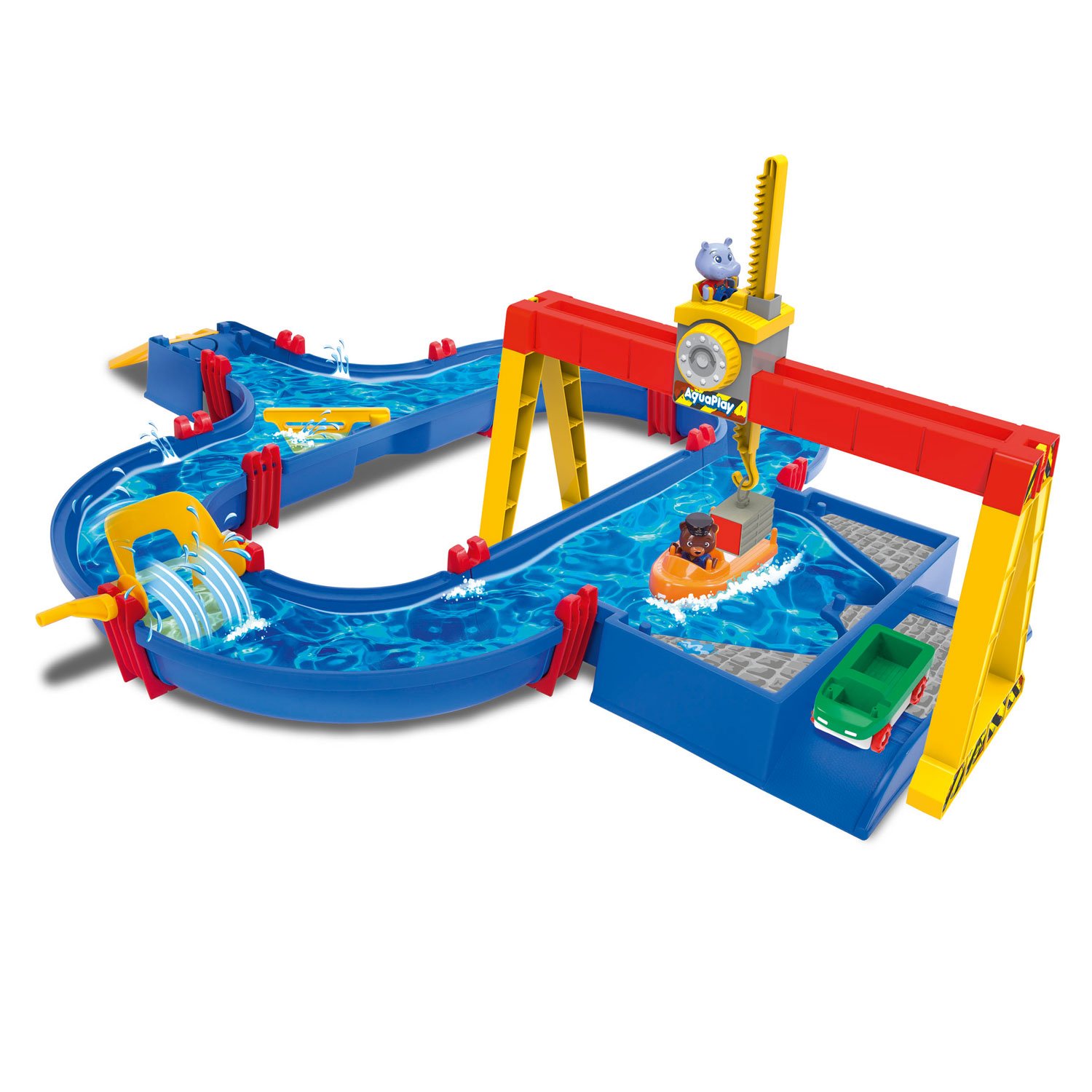 aquaplay-containerport-wasserbahn-mit-kran-ab-3-jahre image 2