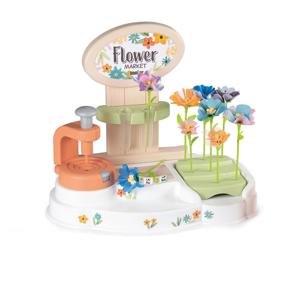 smoby-flower-market-kreativ-set-stoff-blumen-basteln image 1