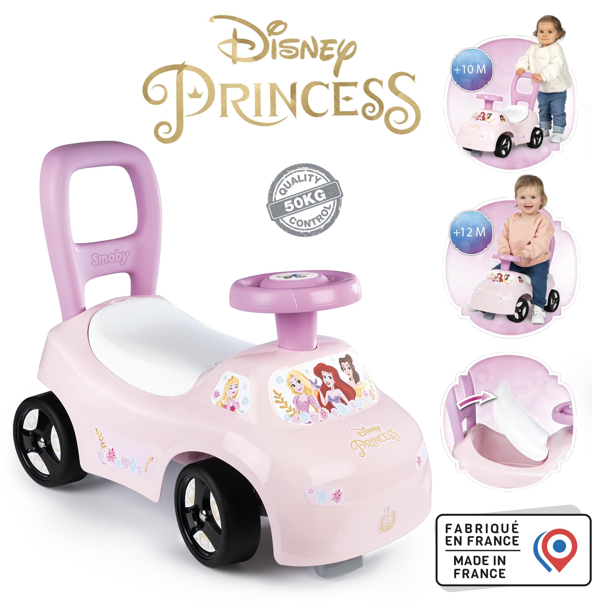 smoby-disney-princess-rutscher-fahrzeug-ab-10-monate image 2