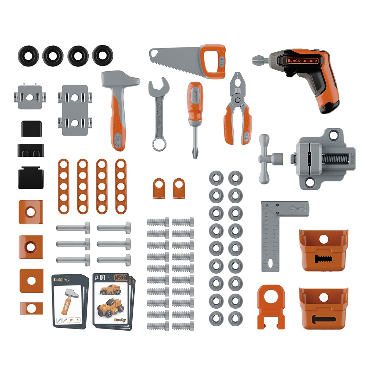 smoby-black-decker-pro-werkbank-79-teilig-mit-akkuschrauber image 2
