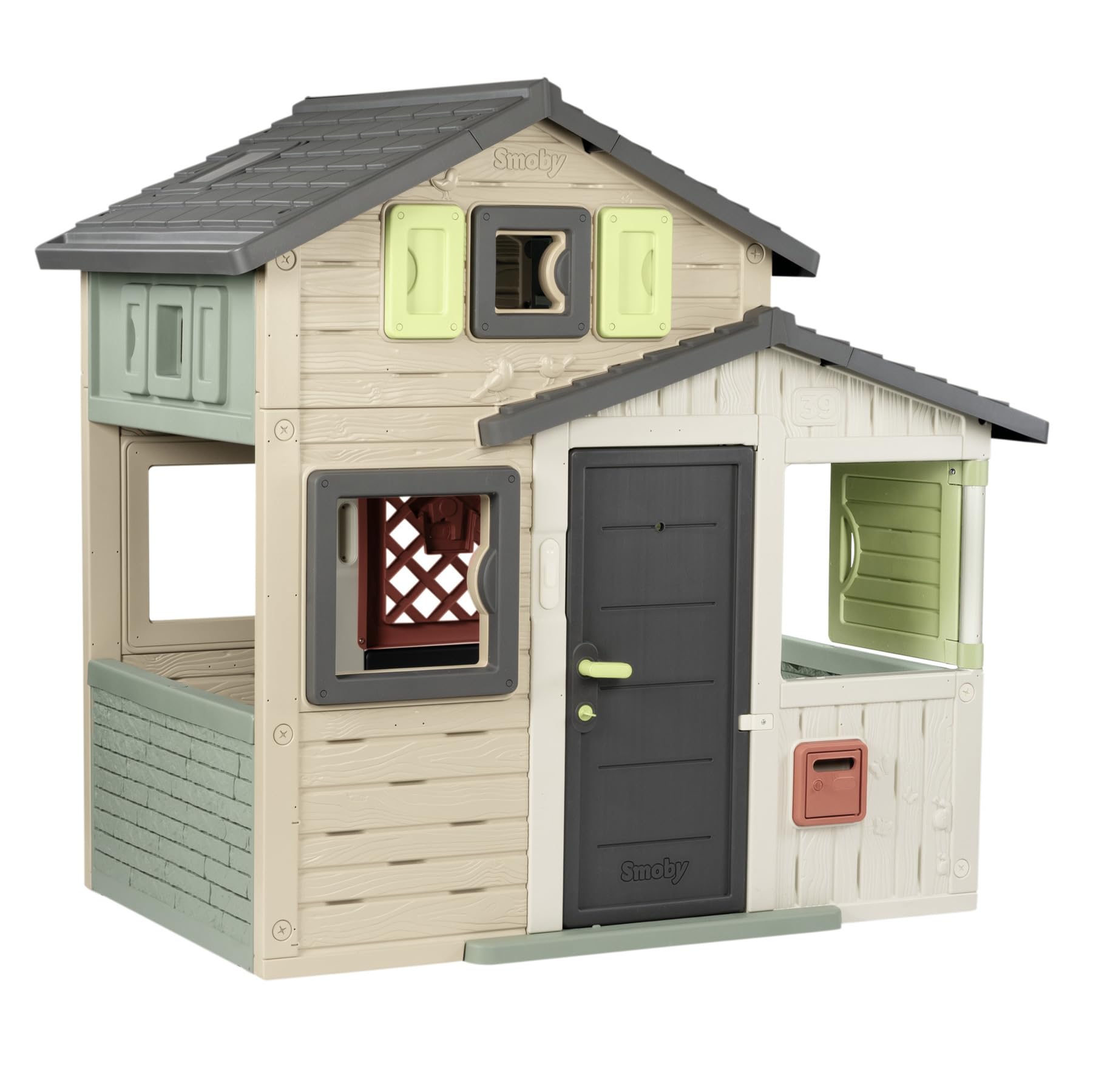 smoby-life-friends-house-evo-spielhaus-outdoor-recycelt-2-t-ren image 1