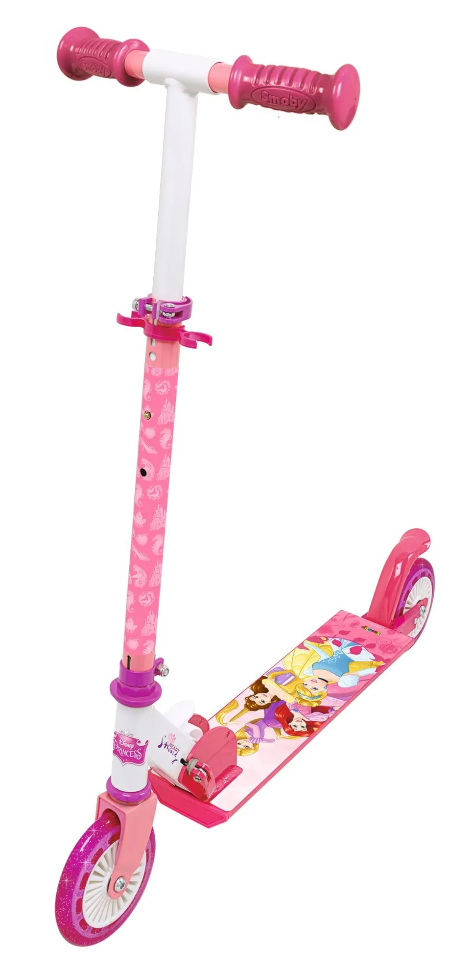 smoby-disney-princess-roller-scooter-pink-mit-bremse-ab-5-jahren image 1