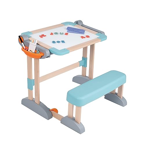 smoby-life-holzschreibtisch-2-in-1-buche-klappbar-ab-3-jahre image 8