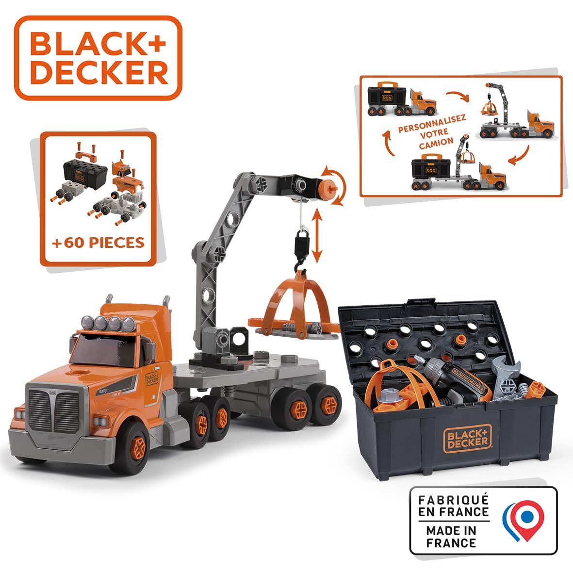 smoby-black-decker-truck-werkzeugbox-lkw-60-teilig-ab-3-j image 3