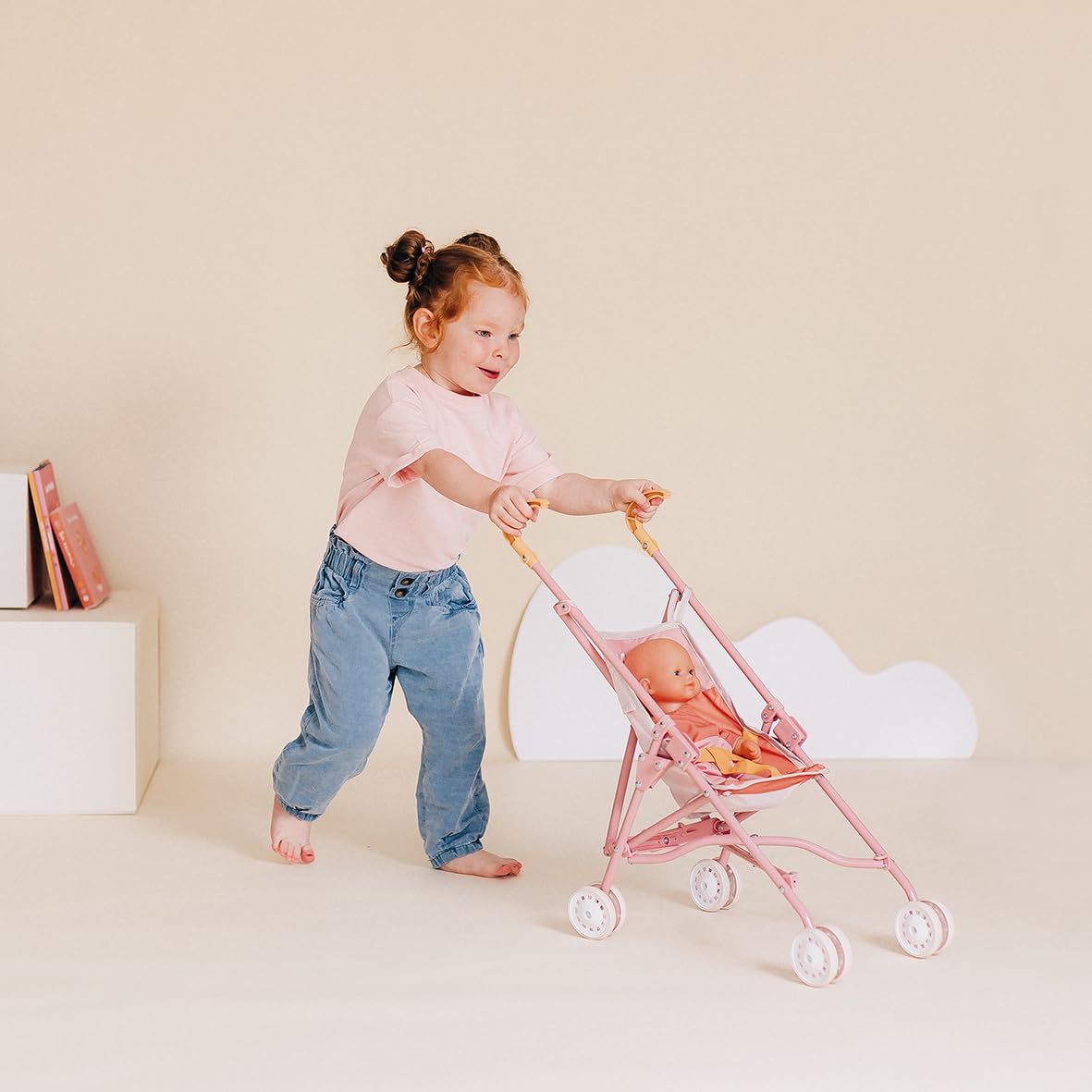 smoby-baby-nurse-puppenbuggy-puppenwagen-rosa-klappbar-ab-2-j image 5