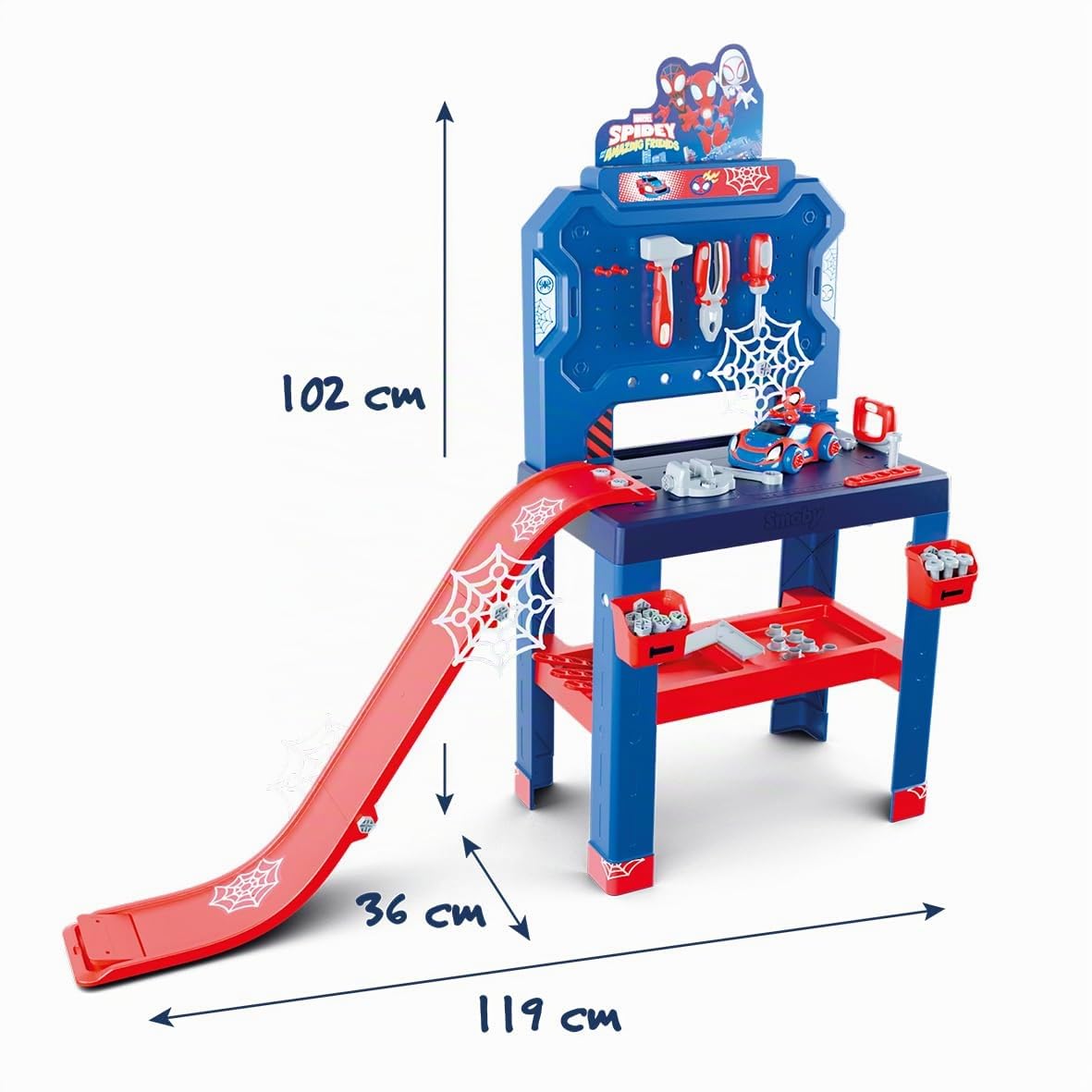 smoby-spidey-werkbank-spielwerkbank-94-teile-sprungschanze-ab-3j image 6