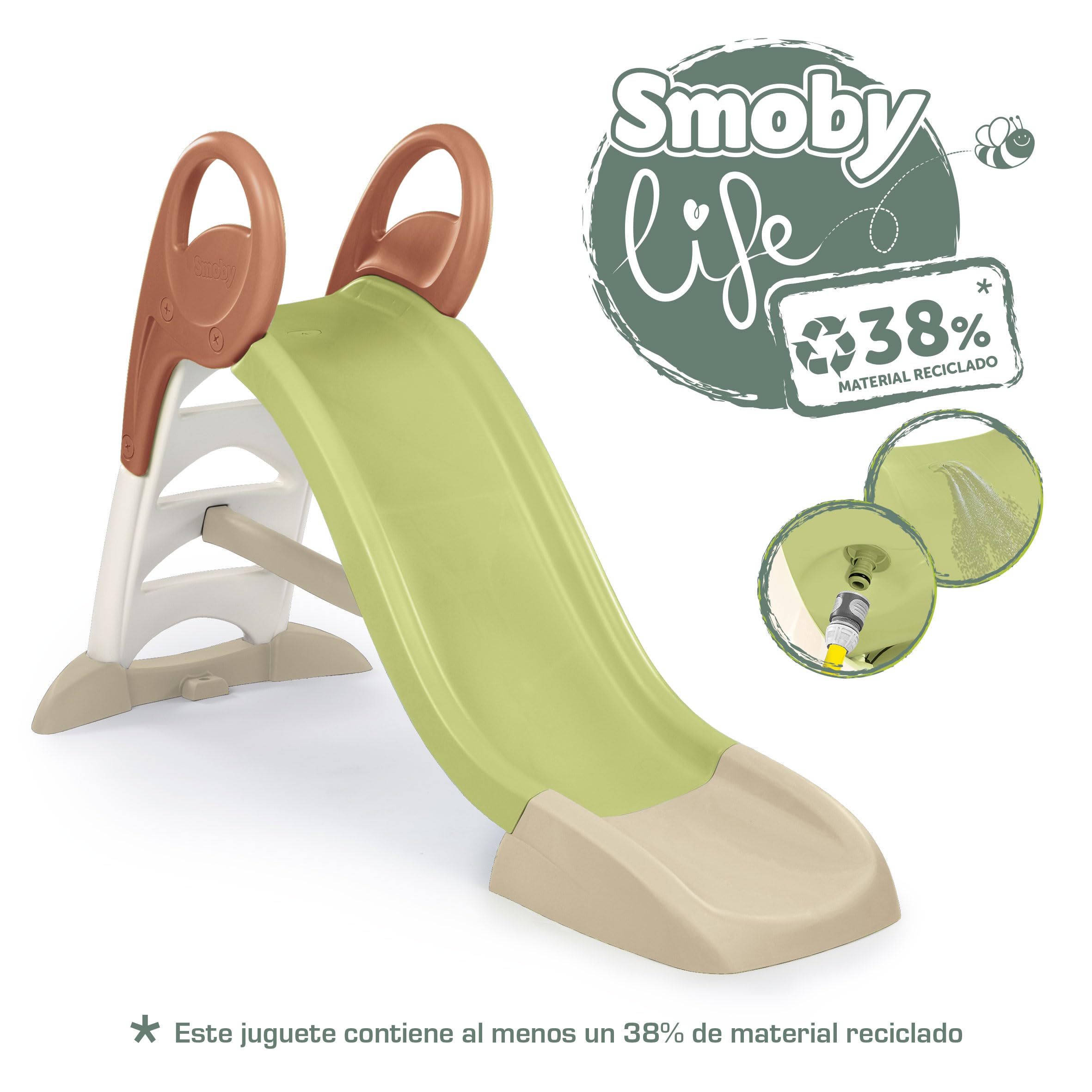 smoby-life-ks-rutsche-150-cm-recycled-mit-wasseranschluss image 2
