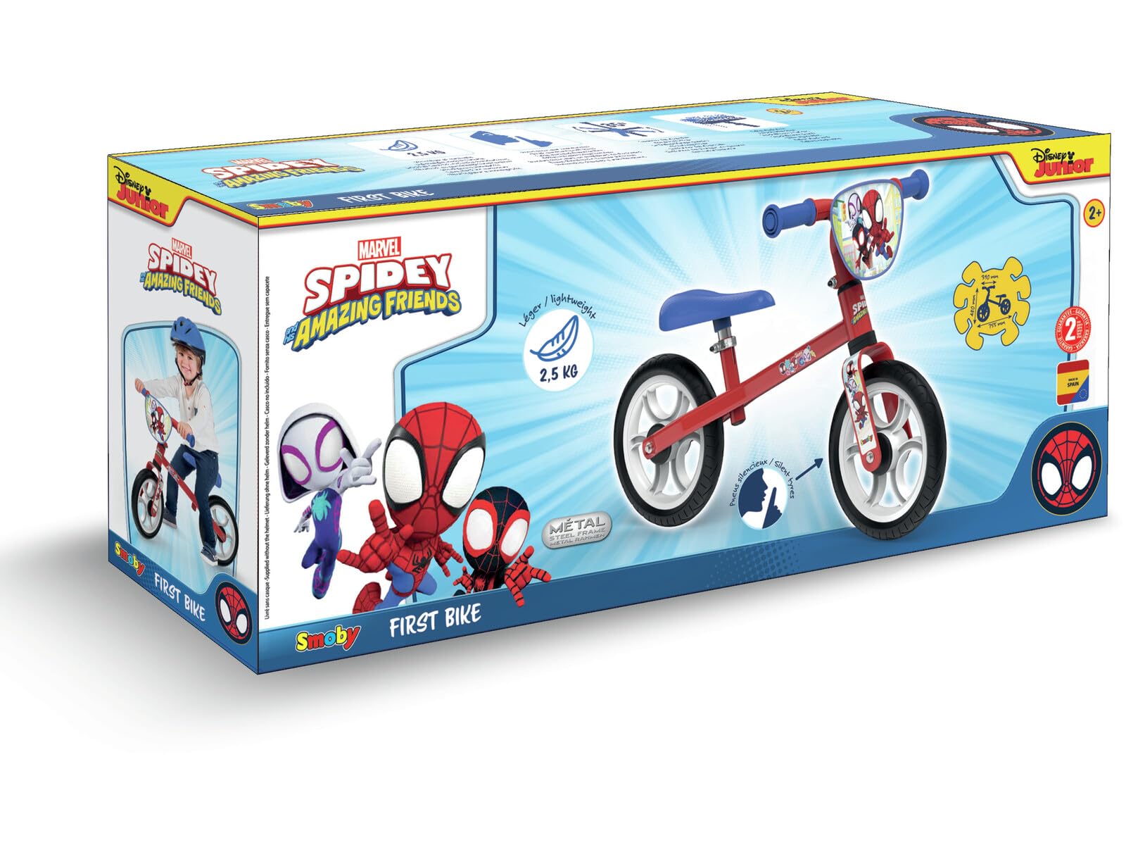 smoby-spidey-first-bike-laufrad-metallrahmen-ab-2-jahren image 2