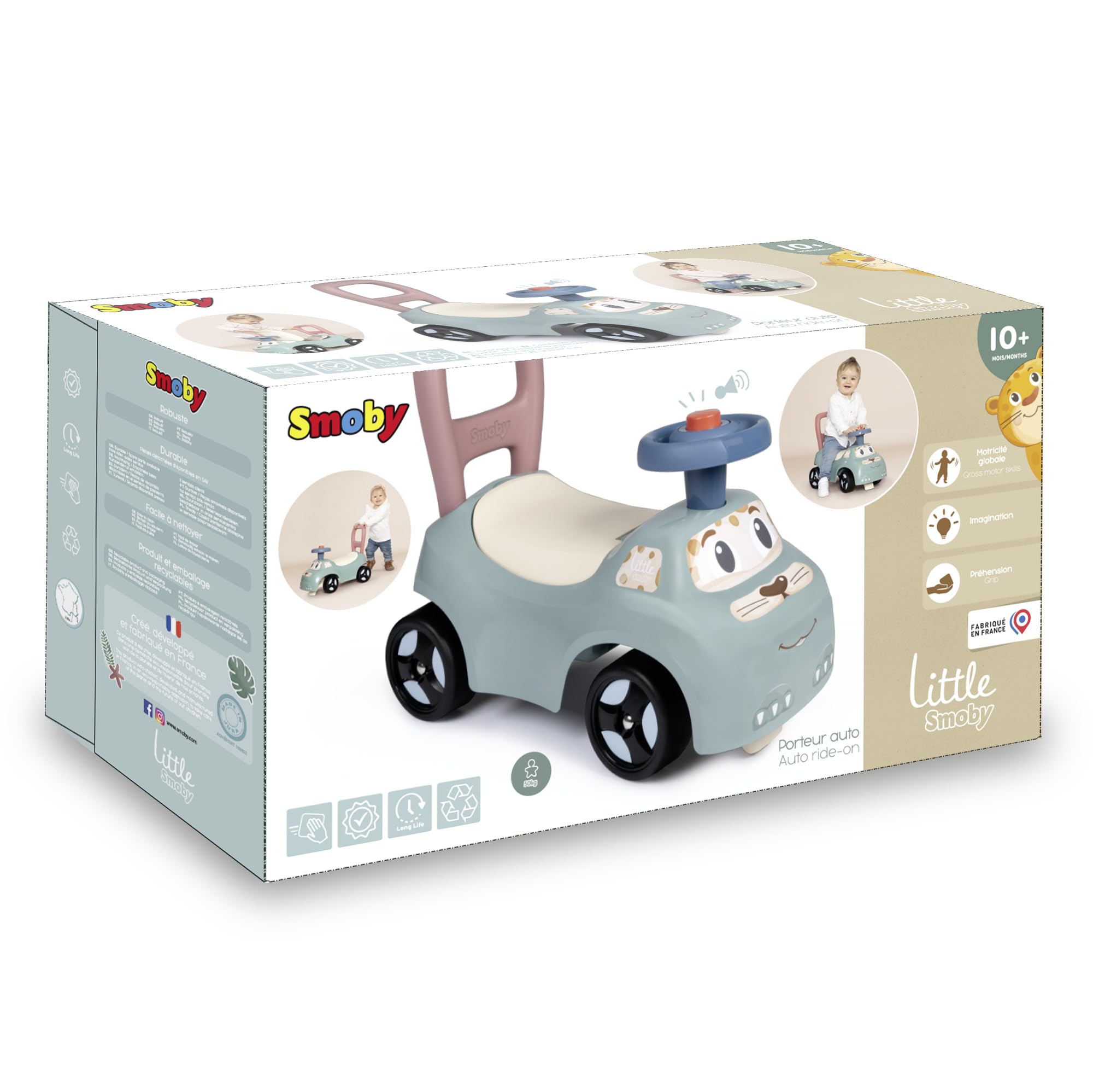 little-smoby-rutschauto-rutscher-mit-hupe-ab-10-monaten image 7
