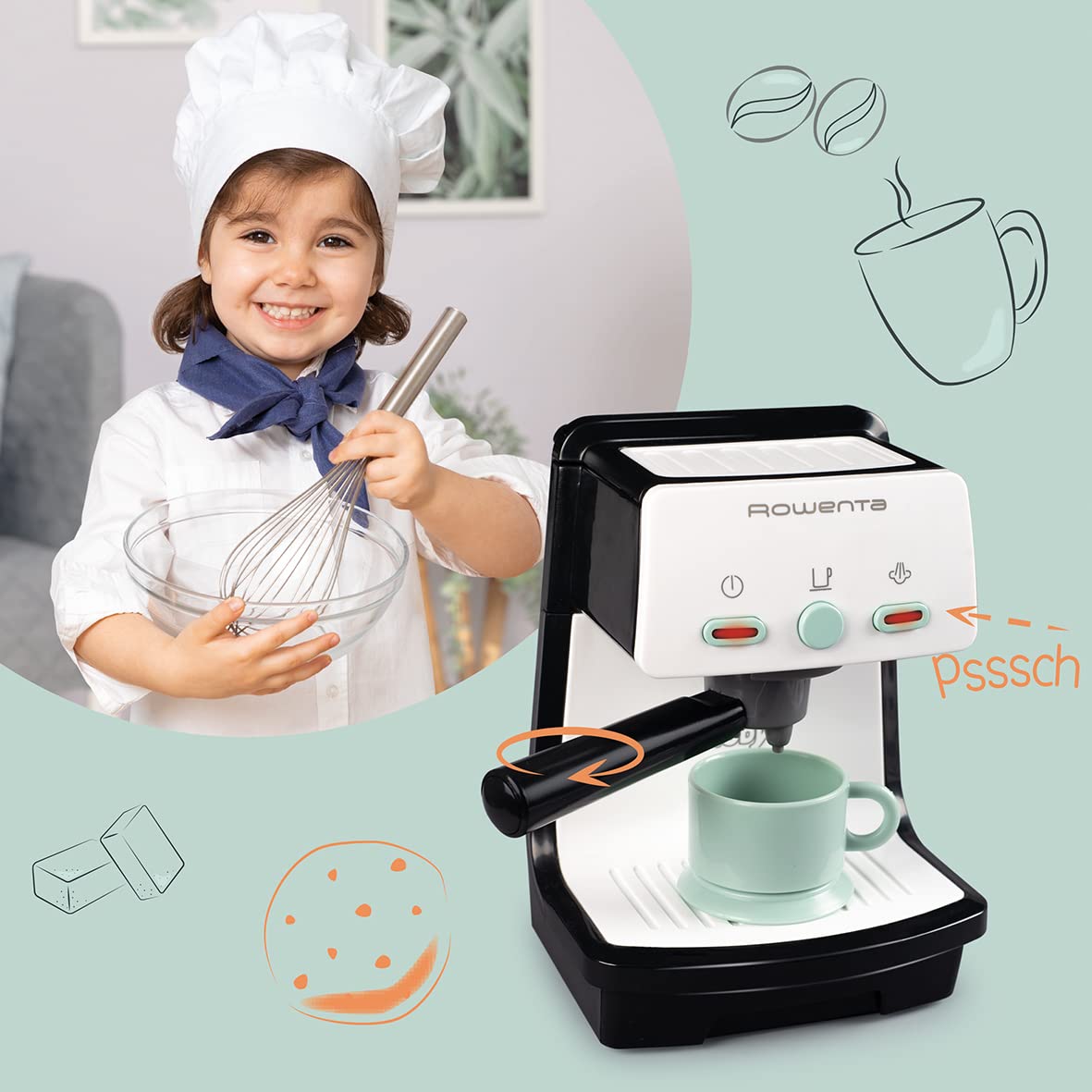 smoby-rowenta-espresso-kinder-kaffeemaschine-spielzeug-mit-sound image 7