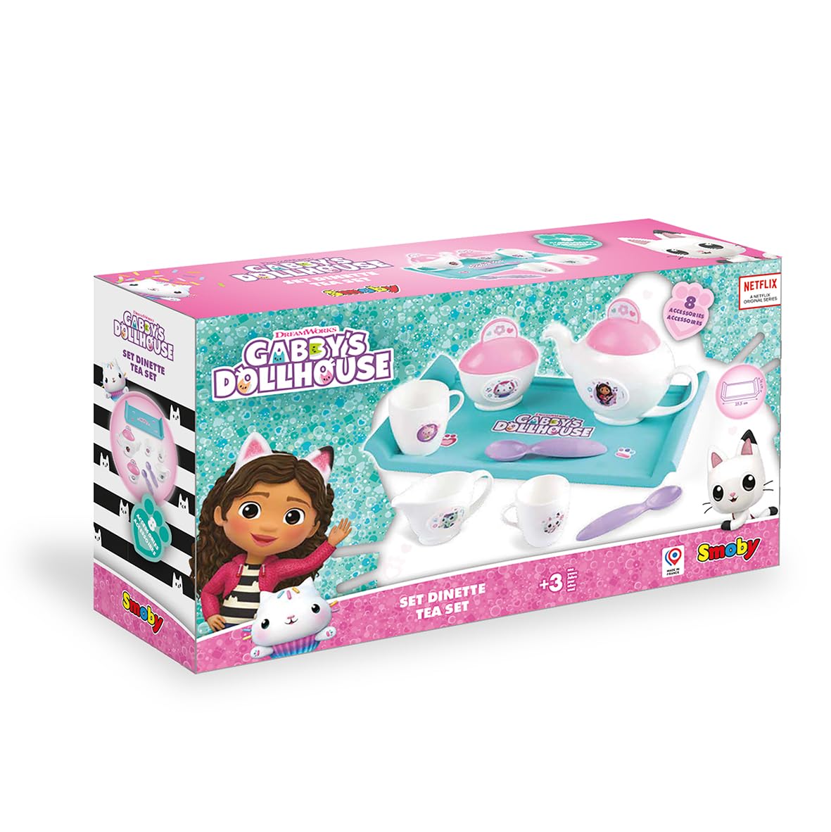 smoby-gabby-s-dollhouse-teeservice-geschirrset-8-teilig-ab-3-jahren image 2