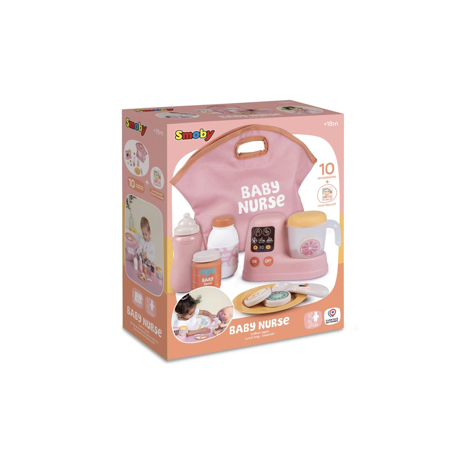 smoby-baby-nurse-lunch-set-puppen-mahlzeitset-mit-mixer image 7