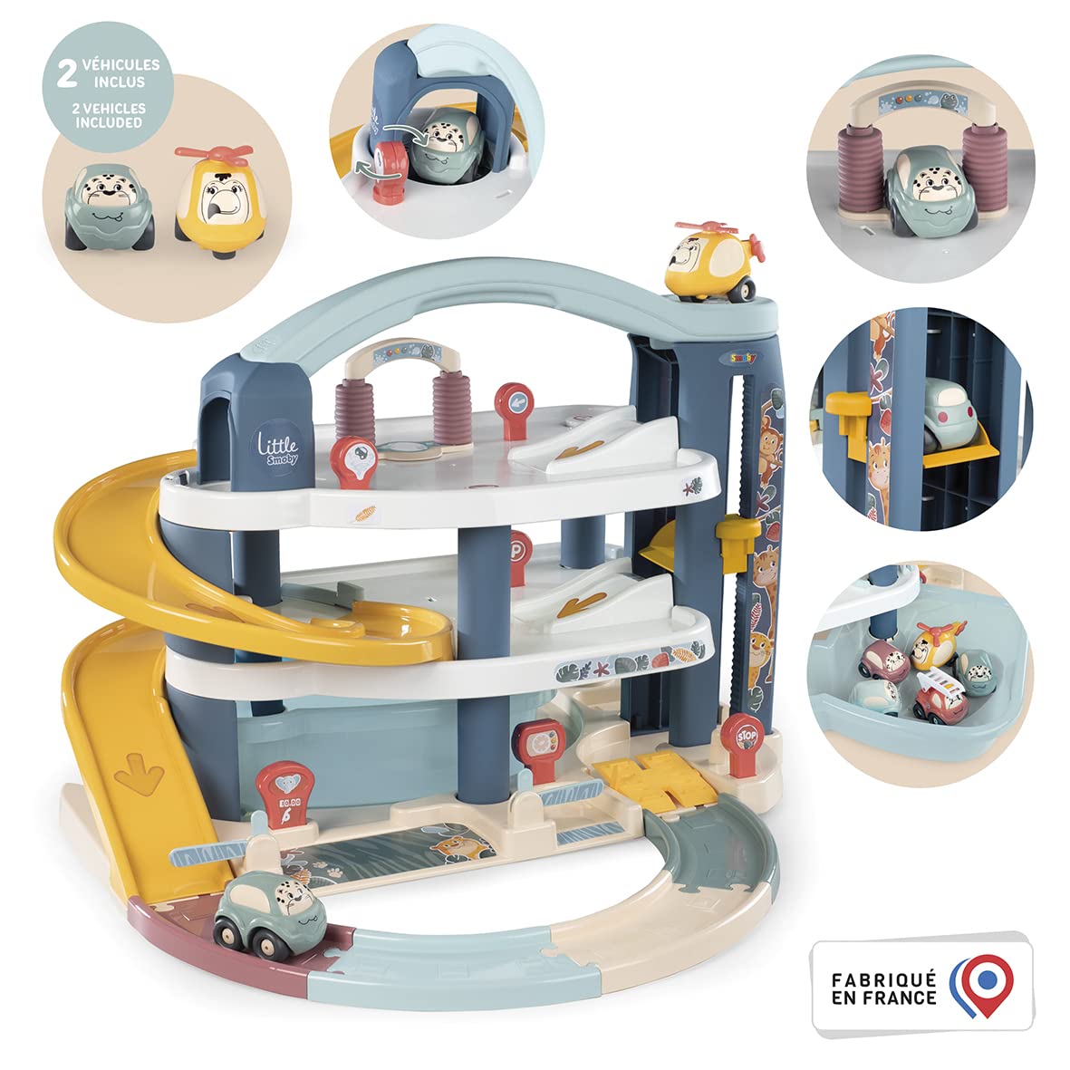 smoby-little-smoby-parkhaus-garage-ab-18-monaten-mit-auto image 3