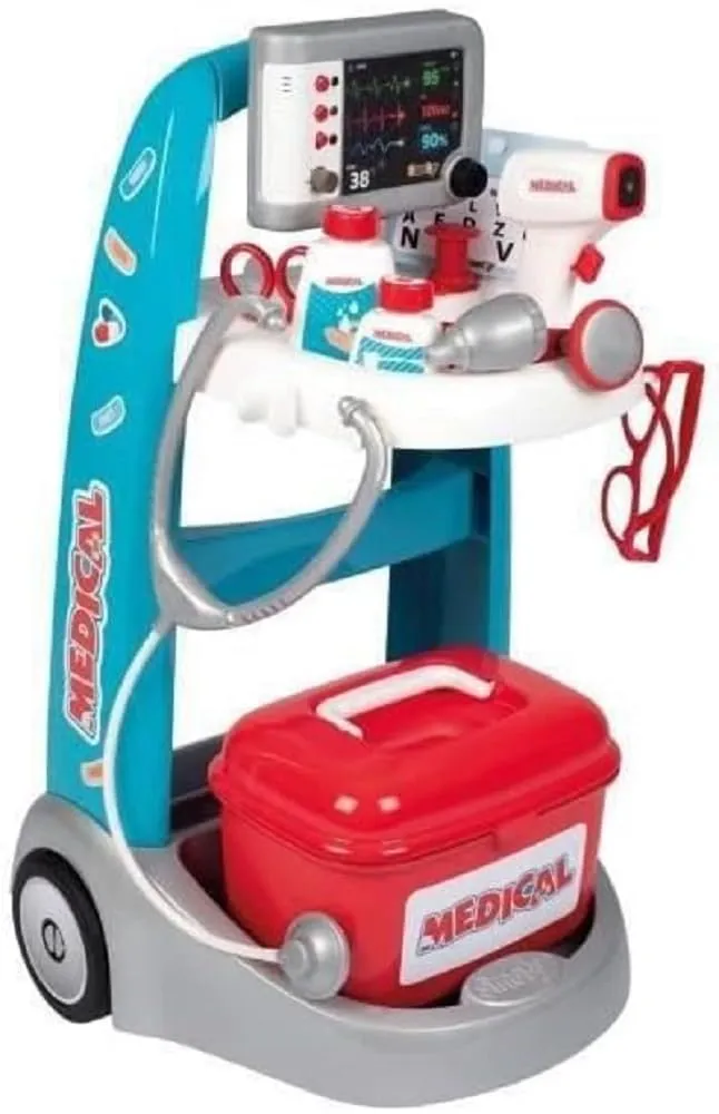 smoby-baby-care-doktor-trolley-elektronisch-mit-sound-ab-3-j image 1