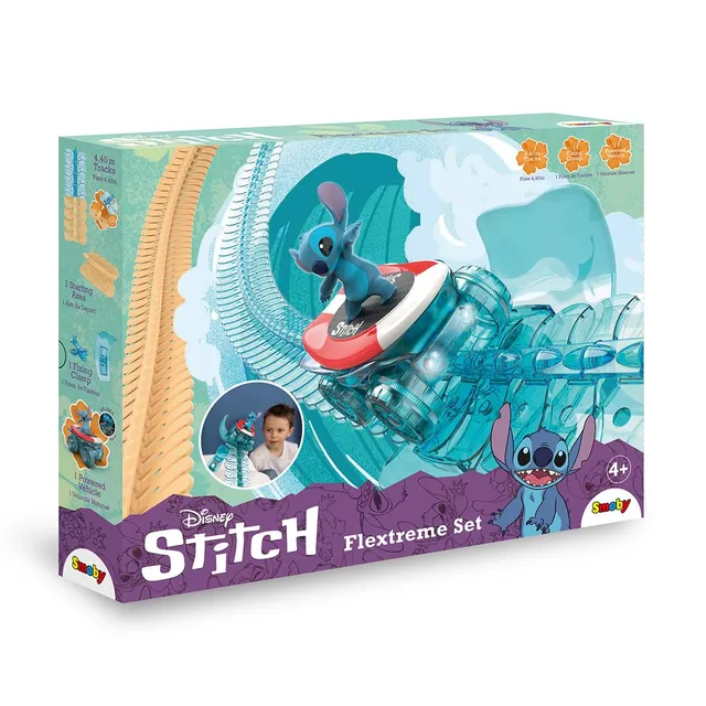 smoby-flextreme-stitch-rennbahn-set-autobahn-4-4-m-ab-4-jahren image 1