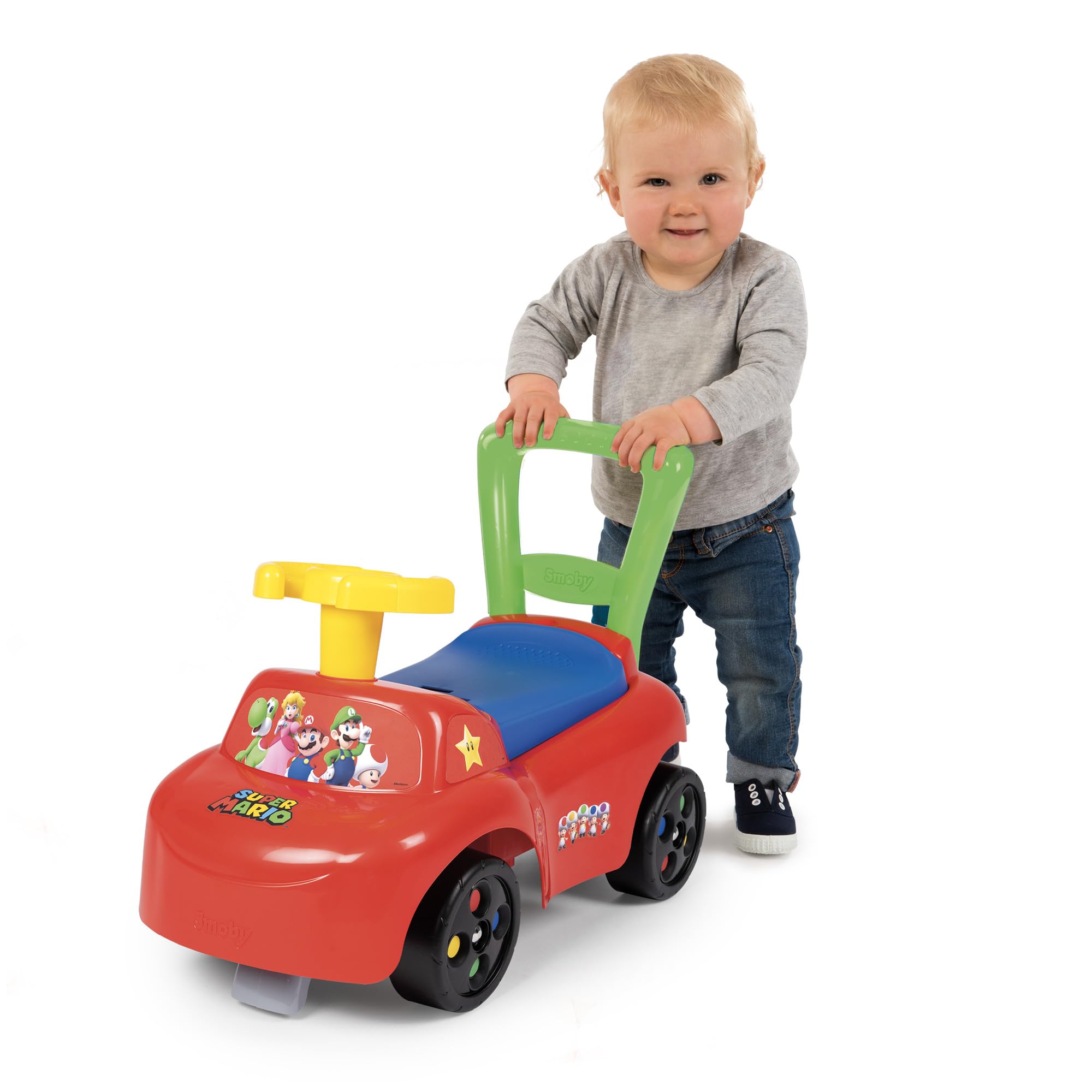 smoby-super-mario-auto-rutschauto-mit-staufach-ab-10-monate image 5