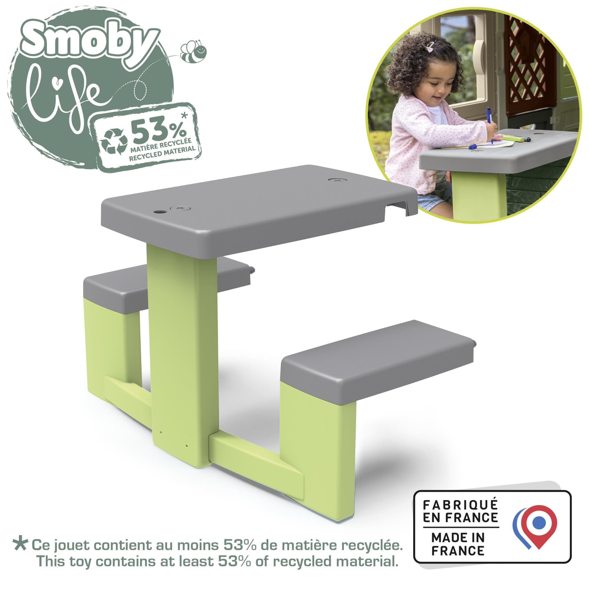 smoby-life-picknicktisch-mit-sitzb-nken-recycelt-ab-2-jahren image 2