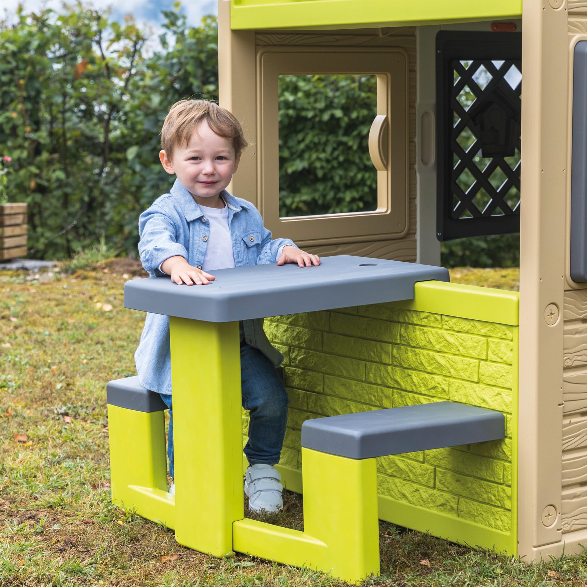 smoby-life-picknicktisch-mit-2-b-nken-uv-fest-ab-2-jahren image 4