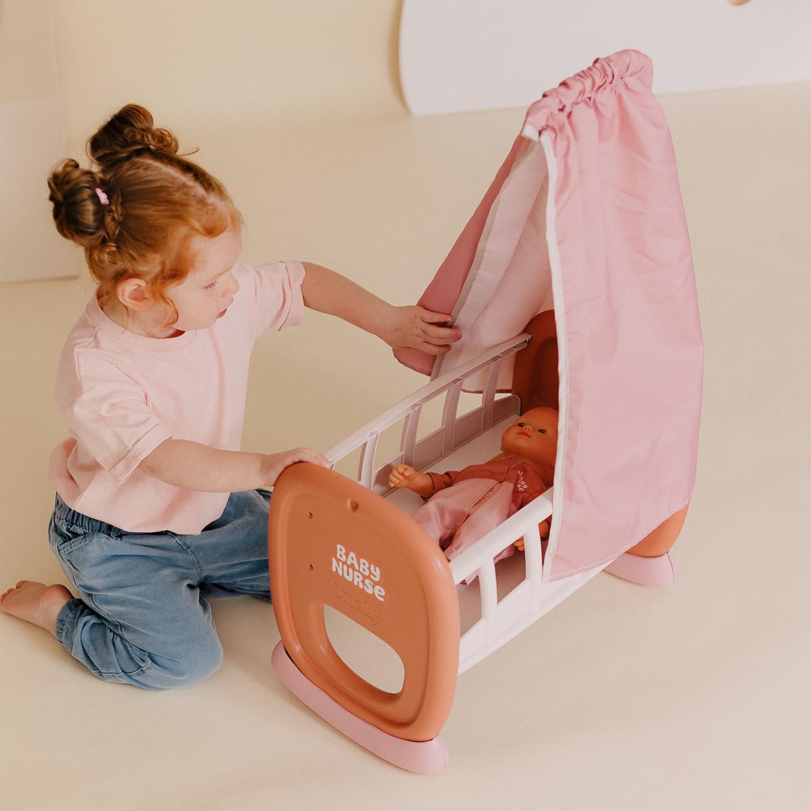 smoby-baby-nurse-wiege-puppenbett-bis-42-cm-ab-18-monaten image 4