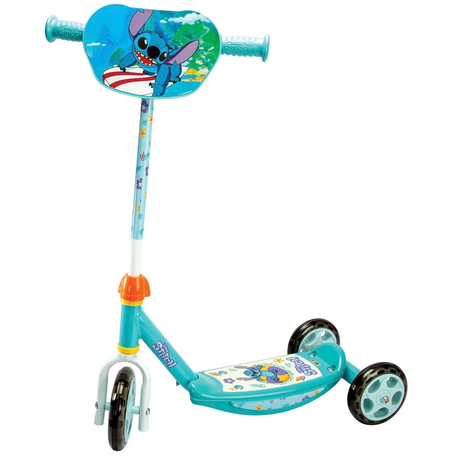 smoby-stitch-3-rad-scooter-kinderroller-verstellbar-ab-3-jahren image 1
