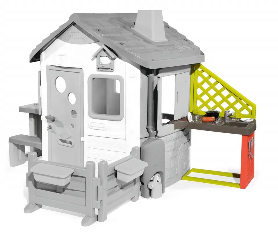 smoby-life-810901-anbau-k-che-spielhaus-mit-grill image 1